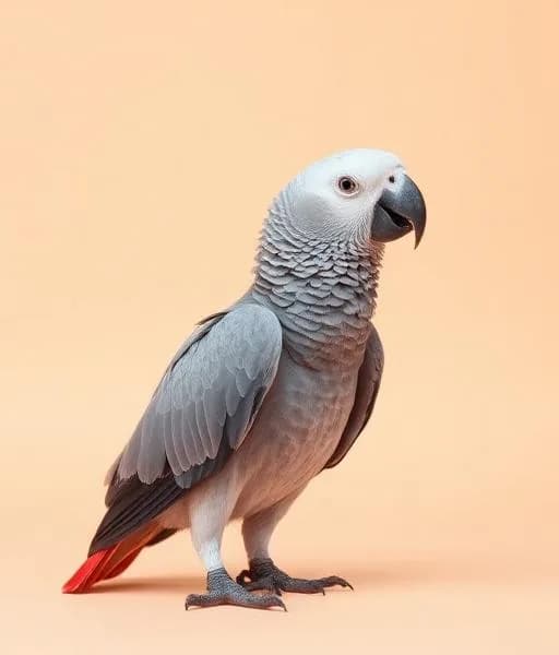African Grey parrot — highly trainable species